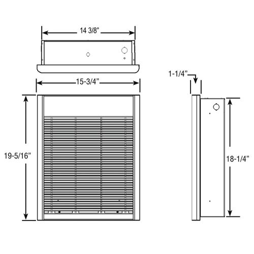 Main product image of FRC Series Heavy-Duty Wall Heater (4000 Watts - 240V) (Bronze), FRC40243F