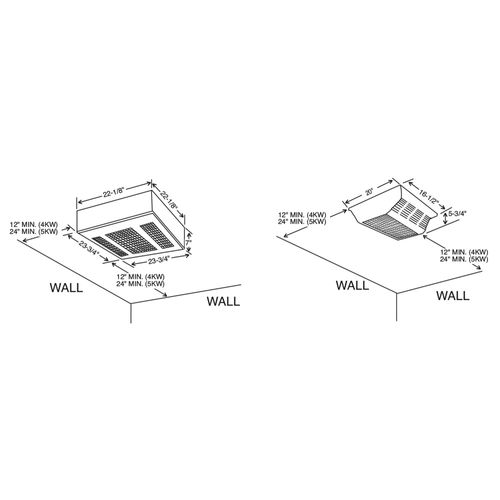 Main product image of FFCH Series - Recessed Mount Commercial Ceiling Heater (5 kW, 208V/3Ph), FFCH558RE