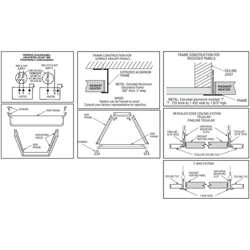 Main product image of Surface Mounting Frame for 24" x 24" Panels, QSF2424