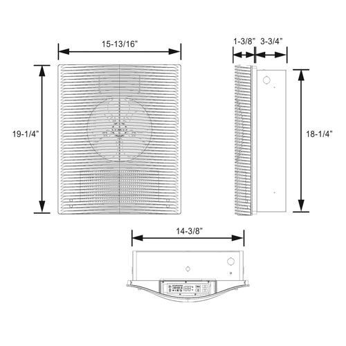 Main product image of Surface Mounting Frame (16-1/4" W x 19-3/8" H x 3-7/8" D), HTWHSM