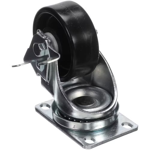 Main product image of Caster - 3" Plate, Swivel, with Brake, 411-043D