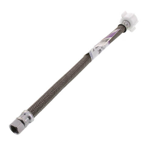 BrassCraft 3/8" Flare x 7/8" Ballcock Nut x 12" Braided Polymer Toilet Connector BrassCraft 3/8" Flare x 7/8" Ballcock Nut x 12" Braided Polymer Toilet Connector