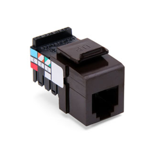Main product image of Voice Grade Quickport, Jack, 6P6C (Brown)