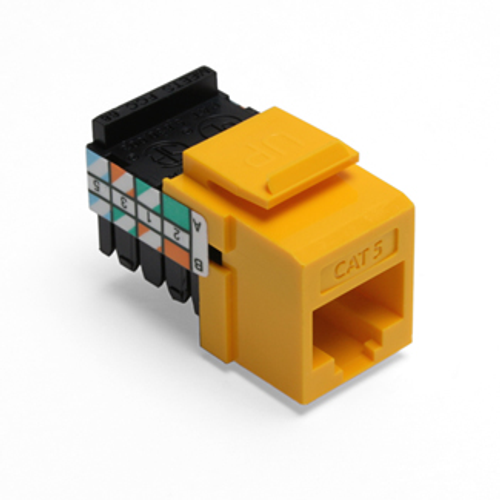 Main product image of Cat 5 Quickport, Jack (Yellow)