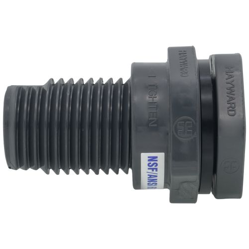 Main product image of 3/4" PVC Bulkhead Fitting w/ EPDM Gasket (Socket x Thread)