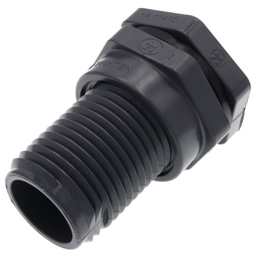 BFA1010SES Hayward BFA1010SES 1" PVC Bulkhead Fitting w/ EPDM Gasket (Socket x Socket)