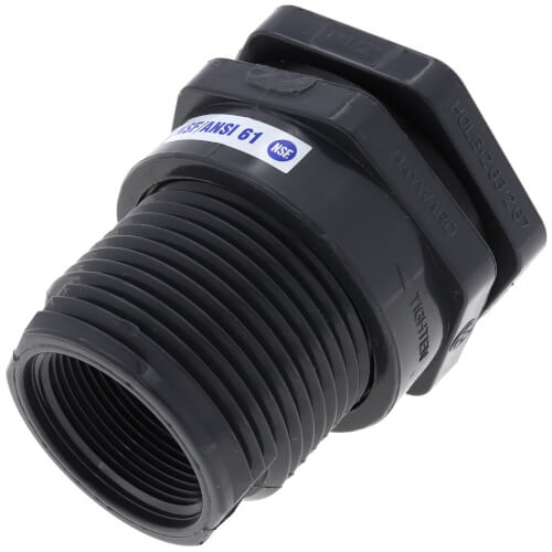 BFA1015TES Hayward BFA1015TES 11/2" PVC Bulkhead Fitting w/ FPM