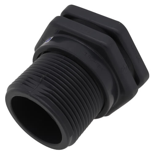 Main product image of 2" PVC Bulkhead Fitting w/ EPDM Gasket (Socket x Socket)