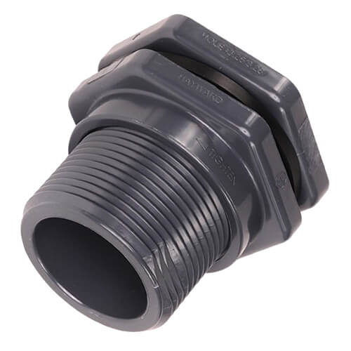 Main product image of 3" PVC Bulkhead Fitting w/ EPDM Gasket (Socket x Socket)