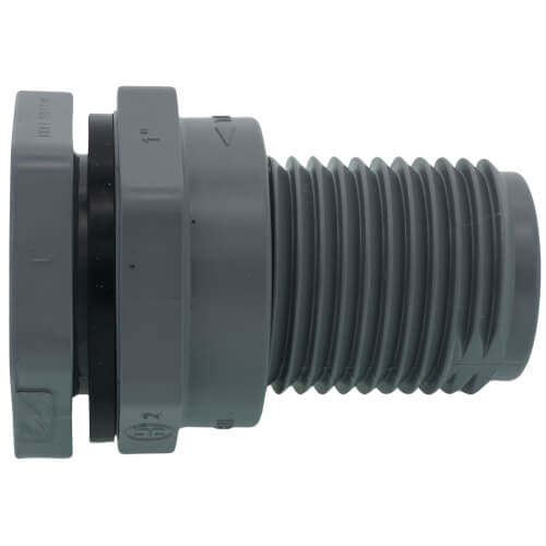 Main product image of 1" CPVC Bulkhead Fitting w/ EPDM Gasket (Thread x Thread)