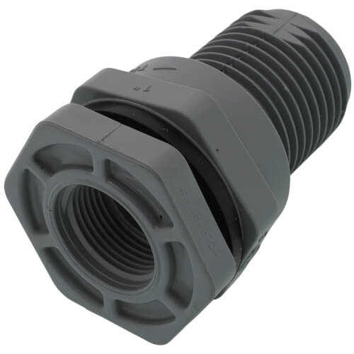 Main product image of 1" CPVC Bulkhead Fitting w/ EPDM Gasket (Thread x Thread)