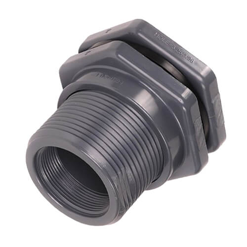Main product image of 2" CPVC Bulkhead Fitting w/ EPDM Gasket (Thread x Thread)