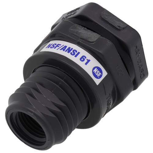 Main product image of 3/4" PVC Bulkhead Fitting w/ EPDM Gasket (Thread x Thread)