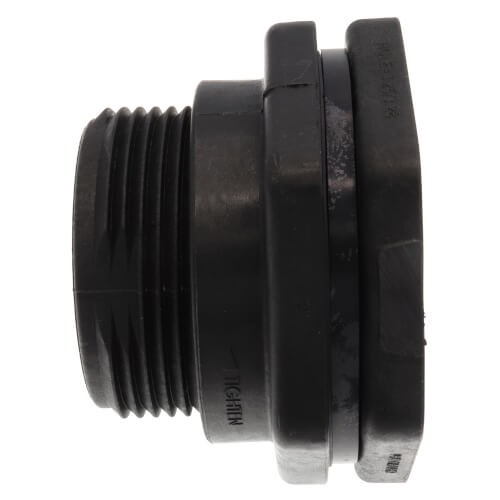 2" GFPP Bulkhead Fitting w/ EPDM Gasket (Thread x Thread)