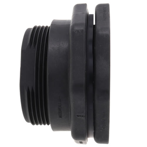 3" GFPP Bulkhead Fitting w/ EPDM Gasket (Thread x Thread)