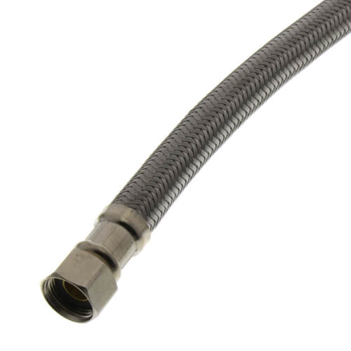 Main product image of 24" Braided Stainless Steel Hose Faucet Connector (3/8" Compression x 1/2" FIP)