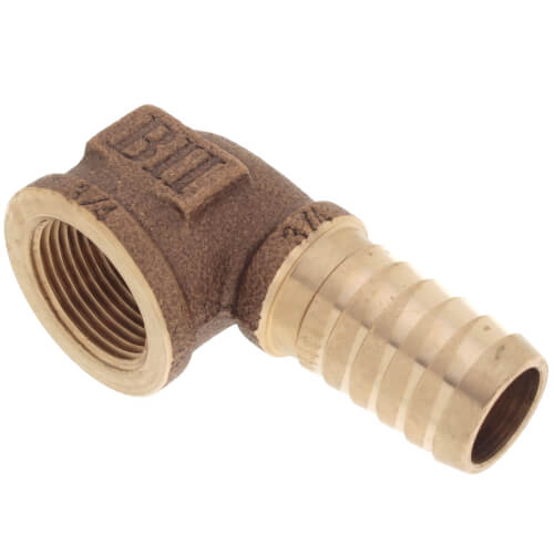 Main product image of 3/4" x 3/4"  FPT x Insert Elbow (Lead Free)