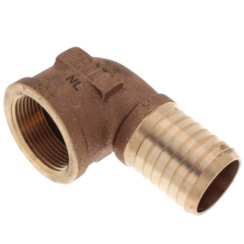 Main product image of 1-1/4" x 1-1/4" FPT x Insert Elbow (Lead Free)