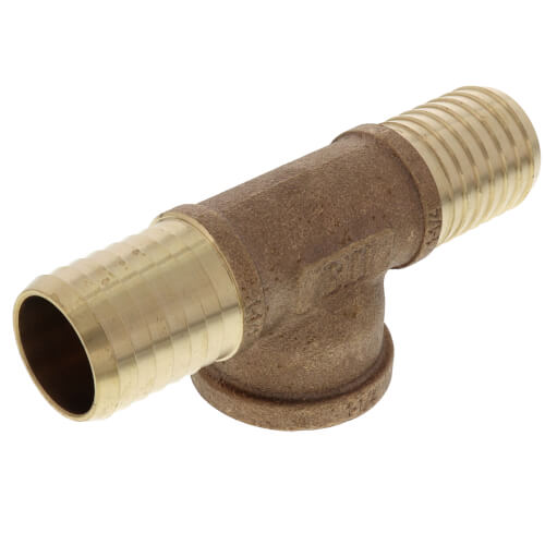 Main product image of 1-1/4" Insert x Insert x FPT Combination Tee (Lead Free)