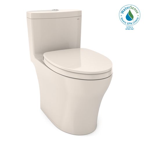 Main product image of MS646124CEMFGN#12 Aquia IV 1-Piece Elongated Dual Flush 1.28 & 0.9 GPF Universal Height, Washlet + Ready Toilet w/ CEFIONTECT (Sedona Beige)
