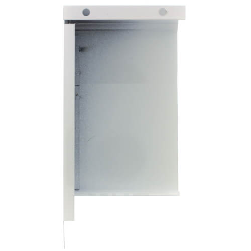 4" Right Side End Cap for Revital/Line Baseboard Heater Cover (Brite White)