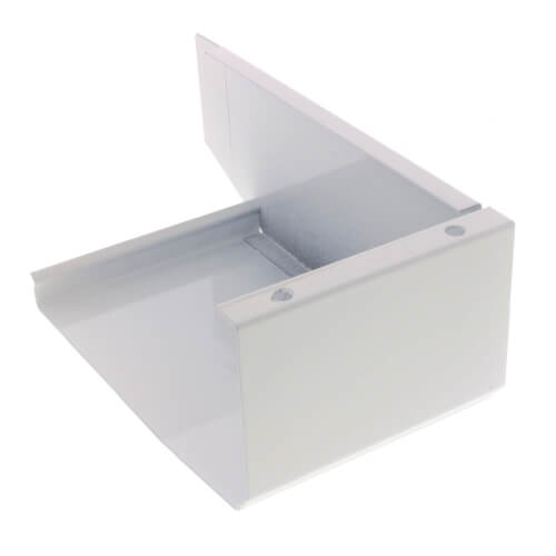4" Right Side End Cap for Revital/Line Baseboard Heater Cover (Brite White)