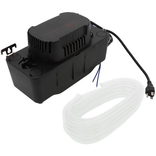 Main product image of Medium Condensate Pump w/ Safety Switch, 17 Ft Shutoff & 20 Ft 3/8" ID PVC Tubing (115V)