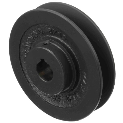 Main product image of 1 Groove Cast Iron Classical Gripbelt Sheave, 4L or A, 5L or B Belt, 4.95" OD