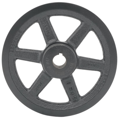 Main product image of 1 Groove Cast Iron Fixed Bore Sheave w/ 1" Bore, 6.95" OD