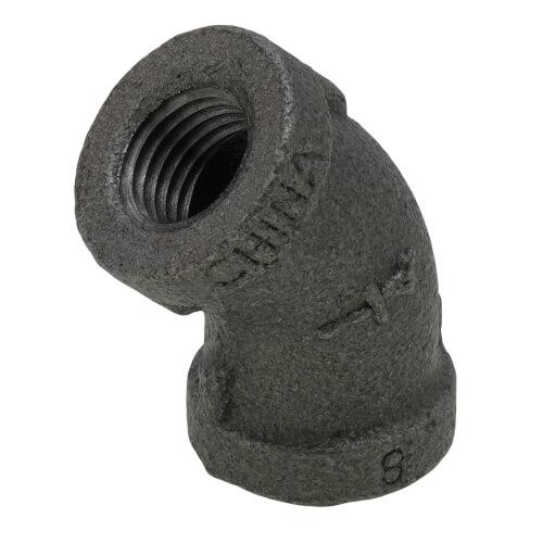 Main product image of 1/4" Black 45° Elbow
