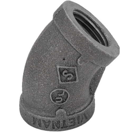 Main product image of 1/2" Black 45-Degree Elbow