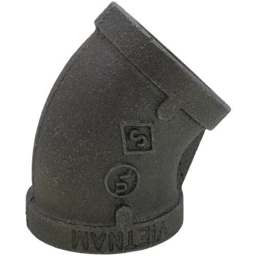 Main product image of 1" Black 45-Degree Elbow