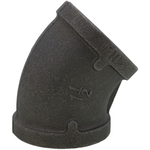 Main product image of 1-1/2" Black 45-Degree Elbow