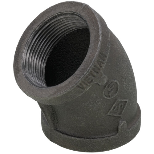 Main product image of 1-1/2" Black 45-Degree Elbow