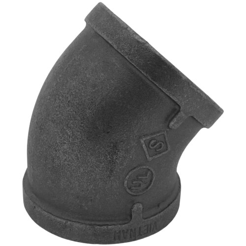 Main product image of 2-1/2" Black 45-Degree Elbow