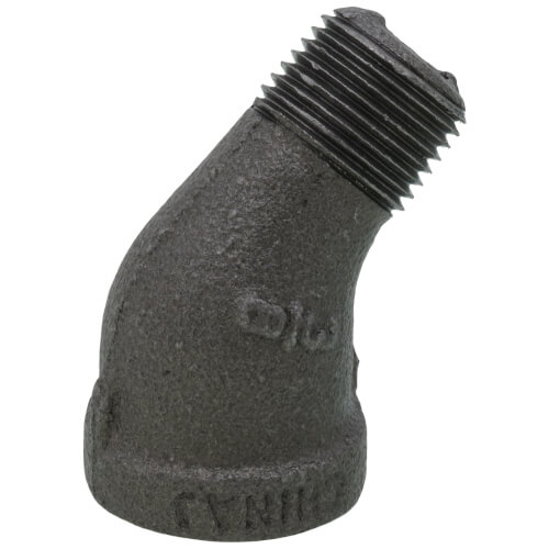Main product image of 3/8" Black 45-Degree Street Elbow