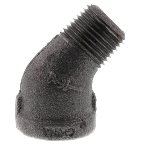 Main product image of 1/2" Black 45° Street Elbow
