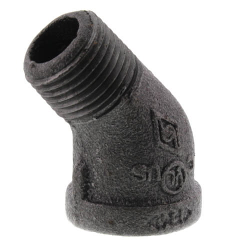 Main product image of 1/2" Black 45° Street Elbow