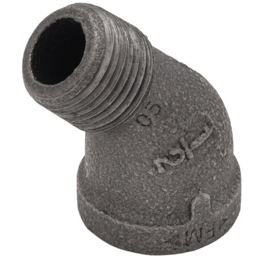 Main product image of 1/2" Black 45-Degree Street Elbow