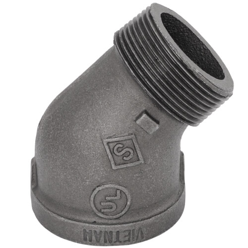 Main product image of 1-1/2" Black 45-Degree Street Elbow