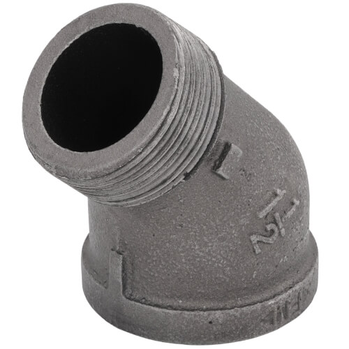 Main product image of 1-1/2" Black 45-Degree Street Elbow