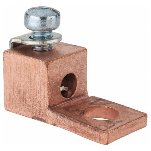 Main product image of Locktite Copper One-Hole Lug for Conductor Range #14 - #8 AWG or 4 - 14 NAVY, 1/4" Bolt, 31003