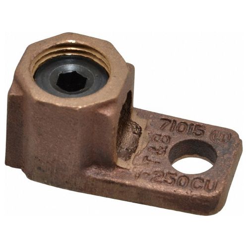 Main product image of Locktite Copper Cone Screw Lug for Conductor Range 1-250, 3/8" Bolt, Wrench Torque 250 In/Lbs, 71015