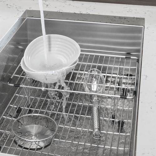 Main product image of Stainless Steel Elevated Sink Grid for Quatrus Ergon, Cerana 33" and Cuvee 32" Super Single Sinks, 231608