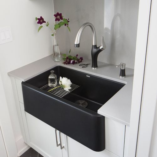 Main product image of Ikon SILGRANIT 30" Single Bowl Apron-Front Farmhouse Sink - Anthracite, 401732