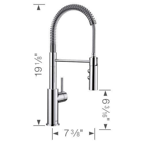 Main product image of Catris Semi-Pro Pull-Down Dual-Spray Kitchen Faucet - Chrome, 401917