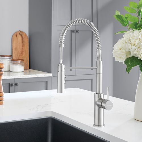 Main product image of Catris Semi-Pro Pull-Down Dual-Spray Kitchen Faucet (PVD Steel), 401918