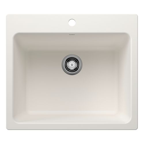Main product image of Liven SILGRANIT 25" Single Bowl Dual Mount Laundry Sink (White)