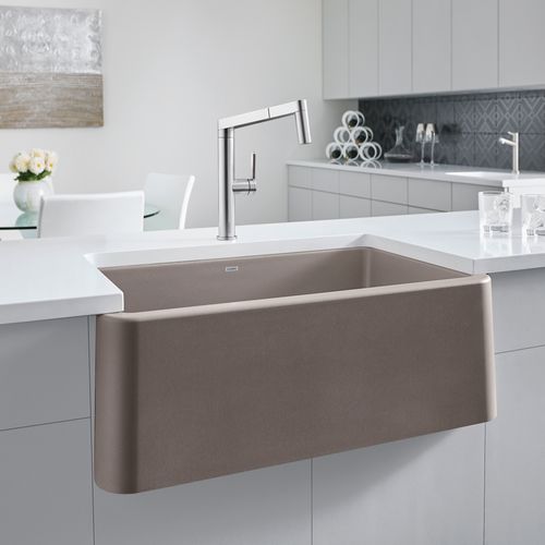 Main product image of Ikon SILGRANIT 33" Single Bowl Apron-Front Farmhouse Sink - Truffle, 401988