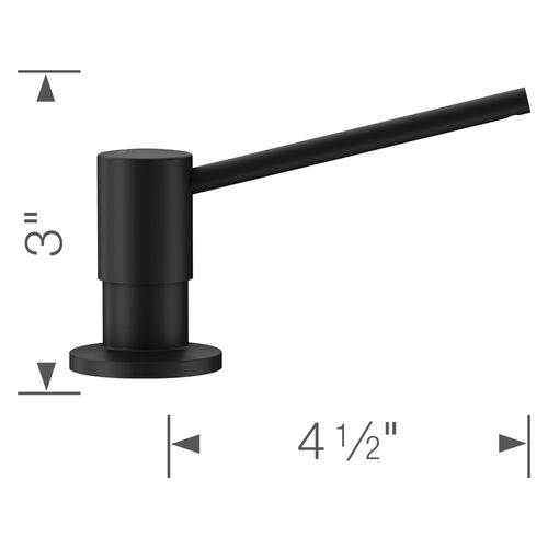 Main product image of Torre Soap Dispenser - Coal Black, 402572